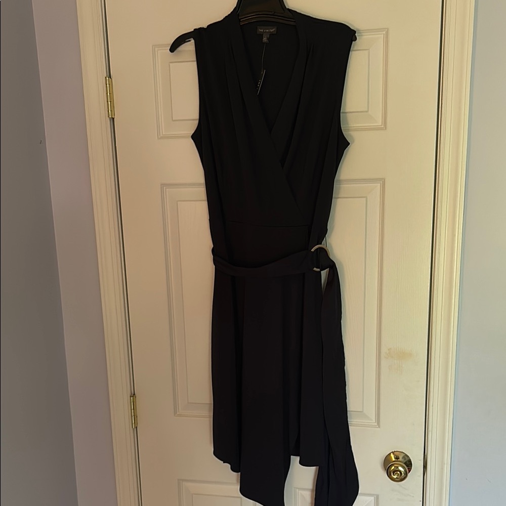The Limited Navy V Neck Dress